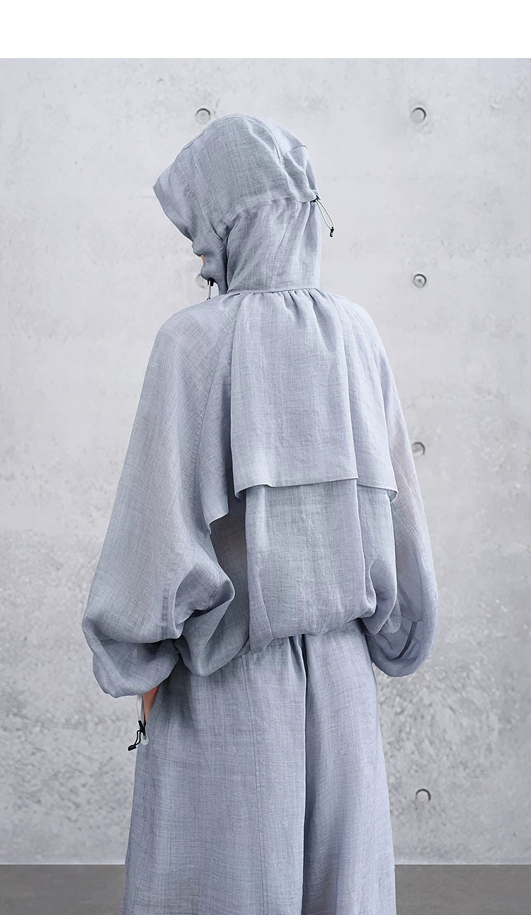 Summer Loose Casual Lightweight Outdoor Hooded Jacket