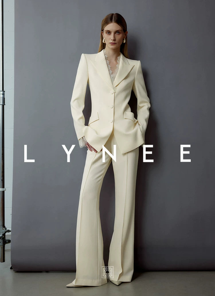 Tailored Blazer & Flared Pants Set
