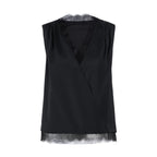 Acetate Satin Lace Cami Top