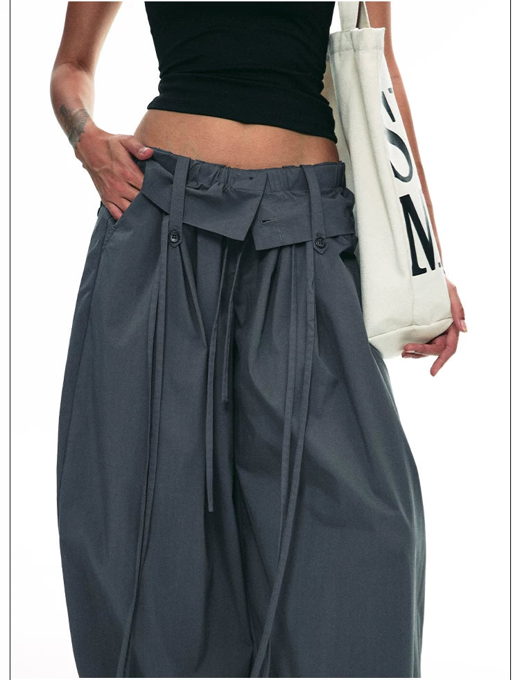 Summer Loose Wide-Leg Balloon Pants