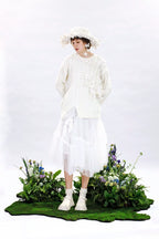 Oversized 3D Leaf Chunky Knit Sweater