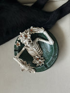 Gothic Punk Reclining Skeleton Ashtray