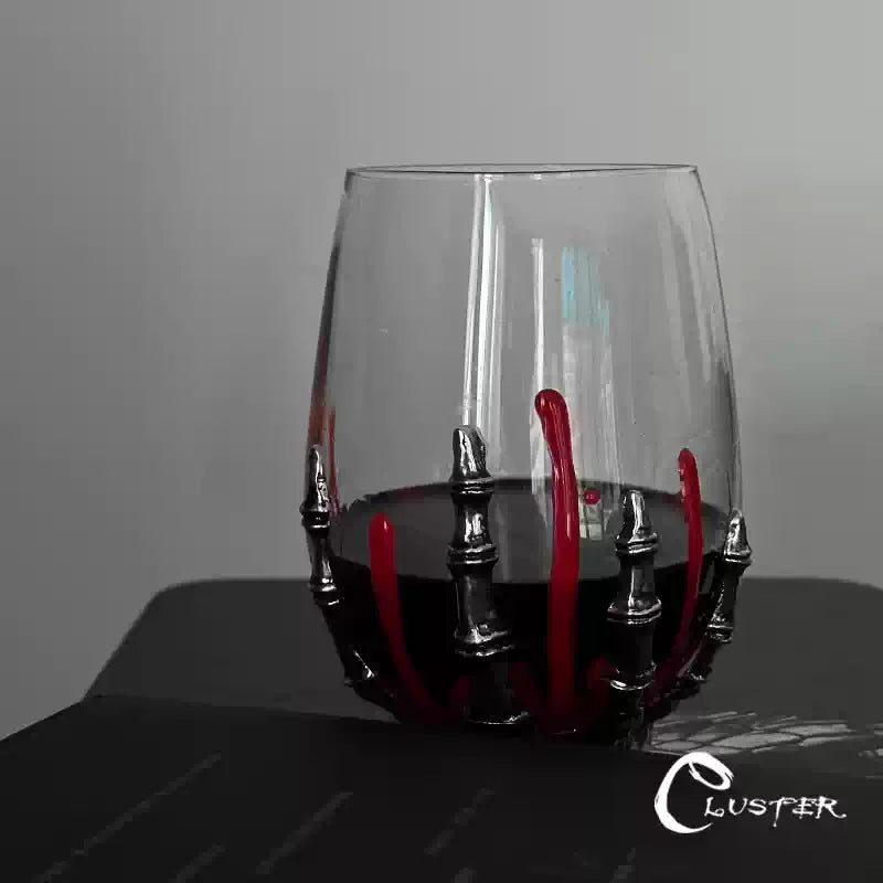 Bloody Ghost Hand Wine Glass