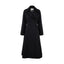 A-Line Hem Waist-Cinching Wool Trench Coat
