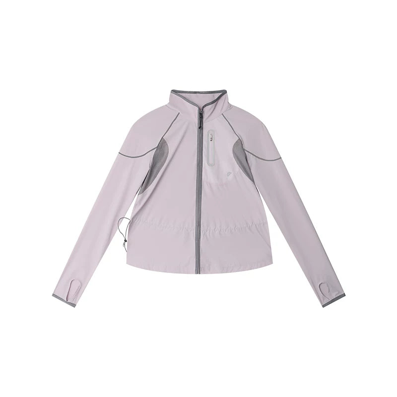 Summer Loose Mesh Stand Collar Lightweight Sun Protection Jacket