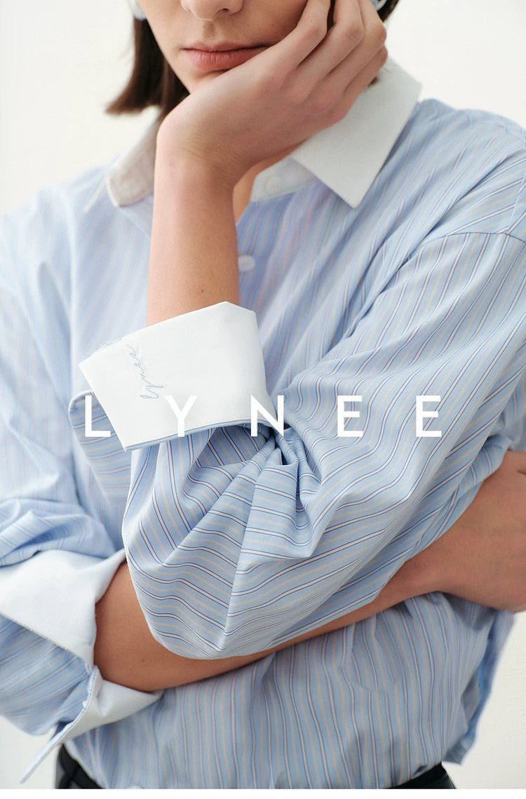 Striped Cotton Blend Shirt