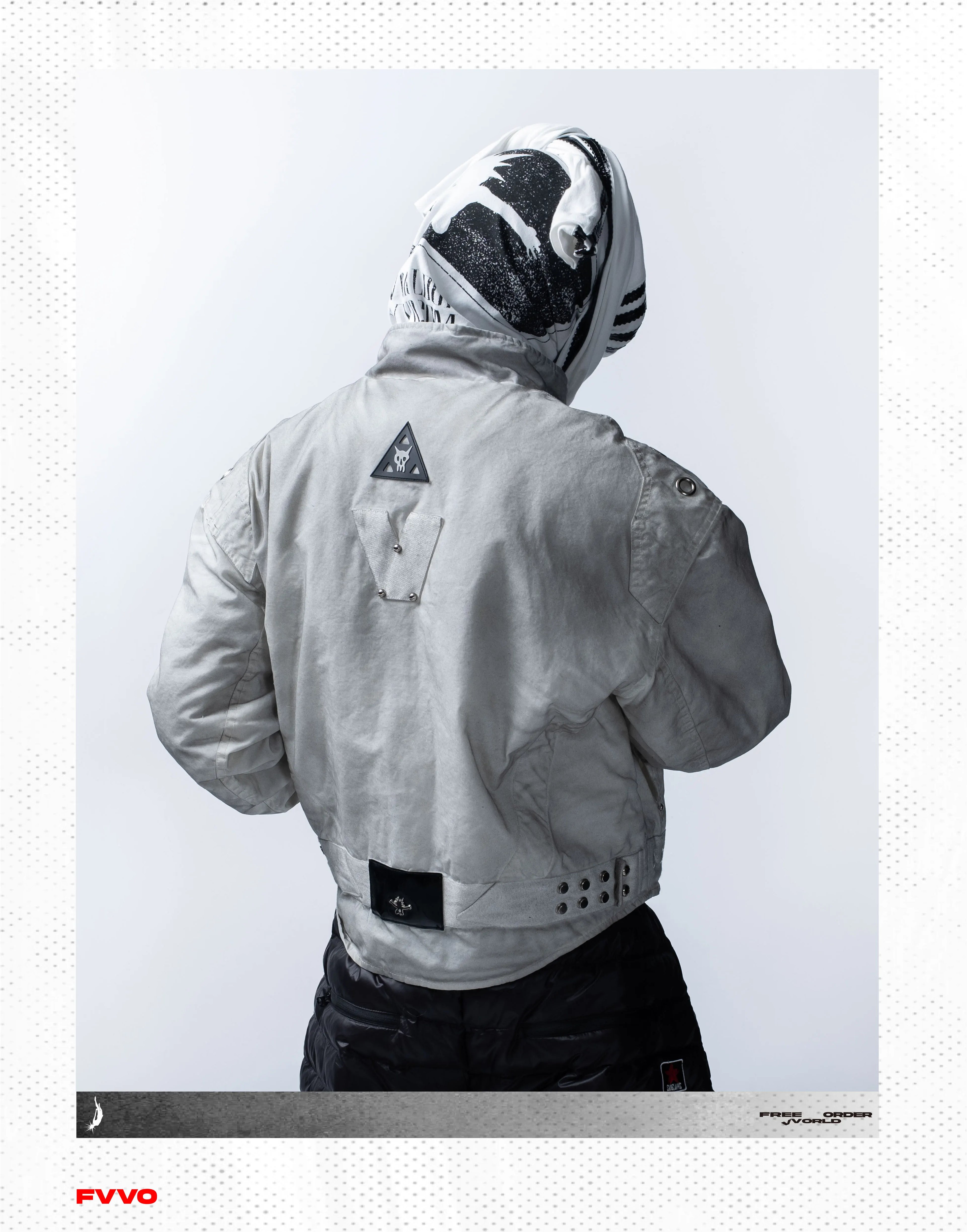 FVVO Quilted Cropped Biker Jacket
