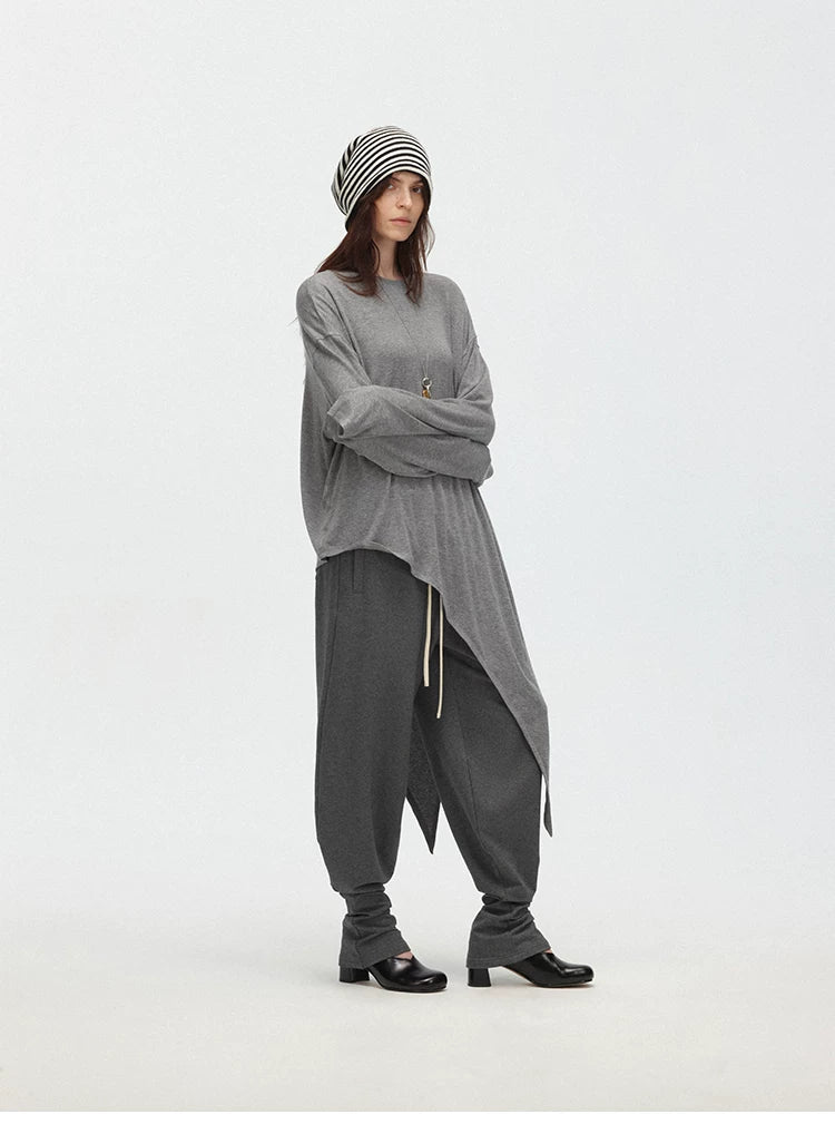 Relaxed Drawstring Jogger Sweatpants