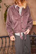 Belted Cupro Jacket