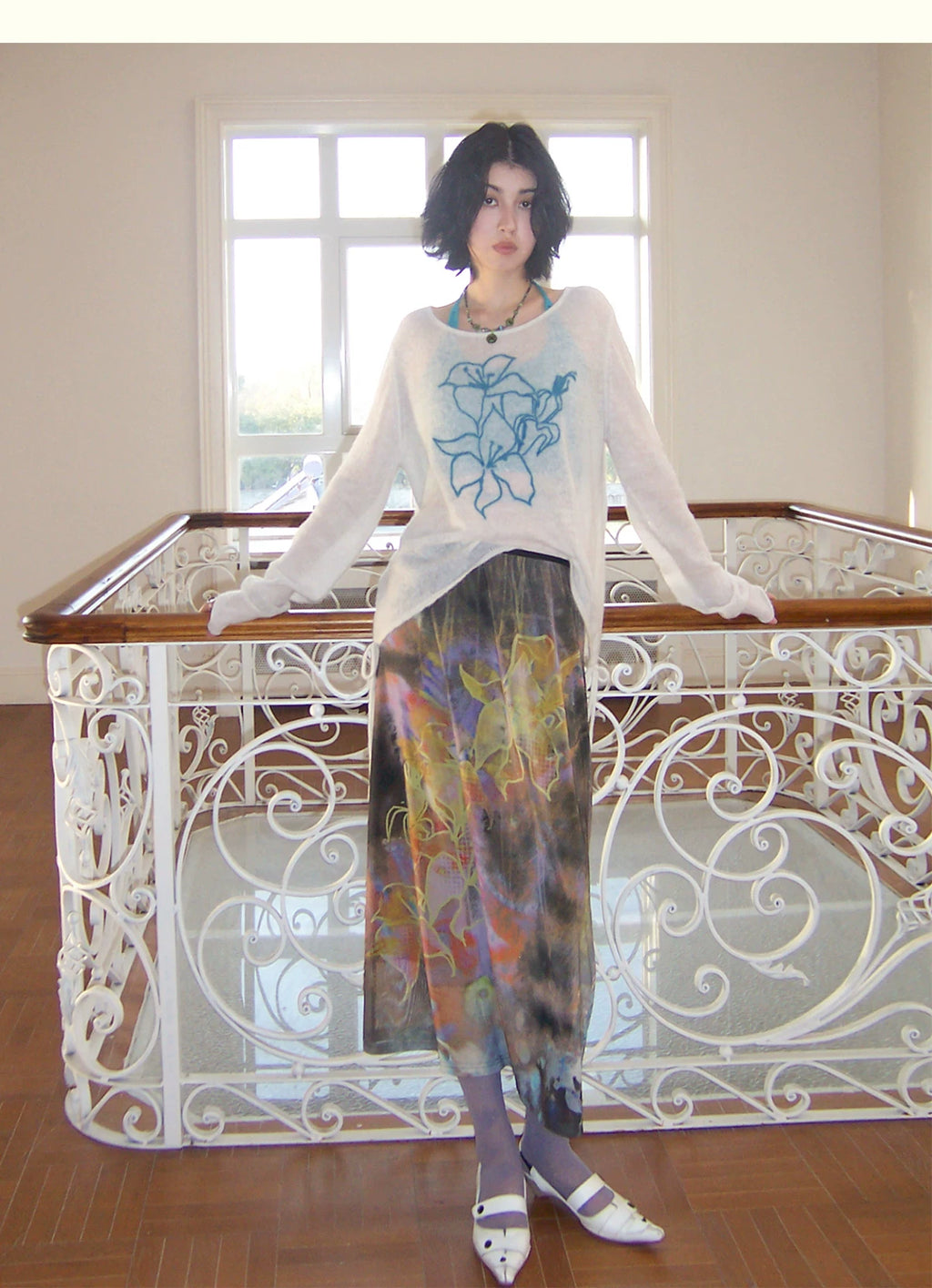 Layered Tank Top Style Summer Sun Protection Cover-Up