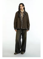 Melange Shearling Jacket – Winter Padded Coat