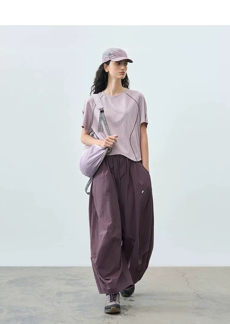 Summer Loose Casual Asymmetrical Cropped T-Shirt
