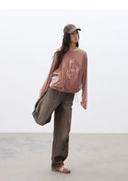 Color Block Crew Neck T-Shirt – Light Sporty Embroidered Patchwork Tee