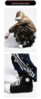 R/F 2.0 “Chaos NOISE” High-Top Canvas Sneakers