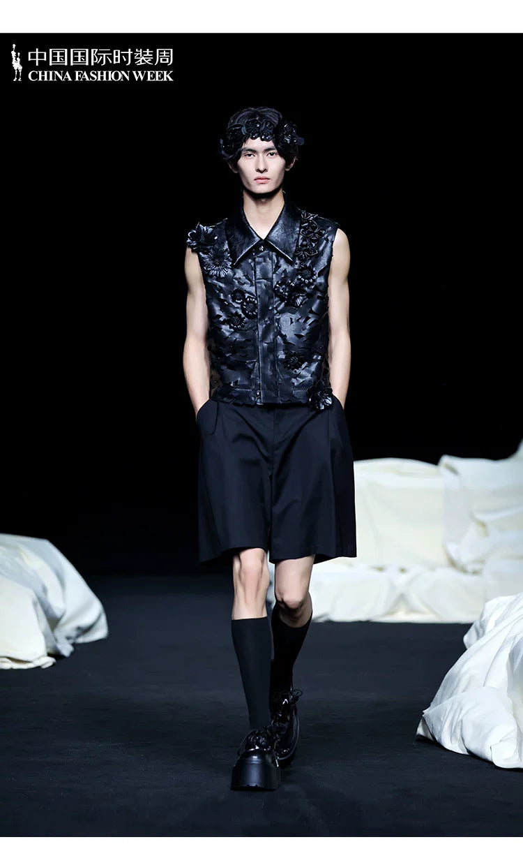French-Inspired Loose Draped Summer Shorts