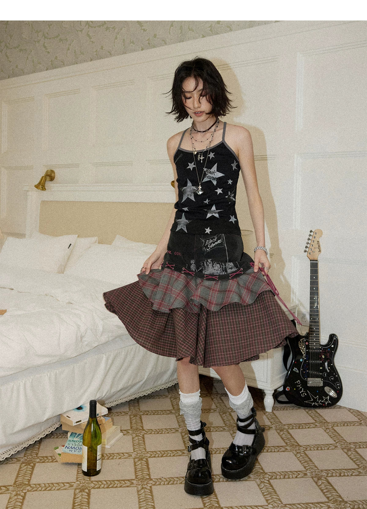 NANA Collaboration Vintage Star Print Camisole Tank Top