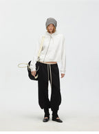Relaxed Drawstring Jogger Sweatpants