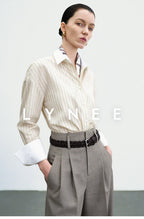 Striped Cotton Blend Shirt