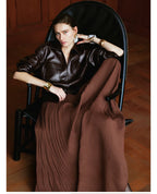 Brown Vintage Faux Leather Jacket