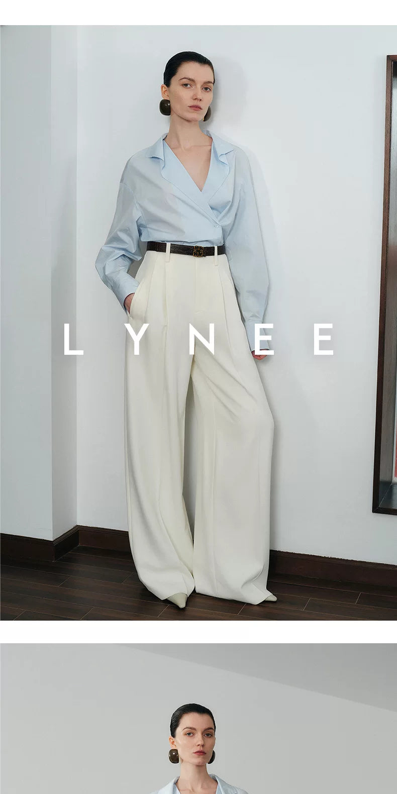 Wide-Leg Tailored Pants Secondary image