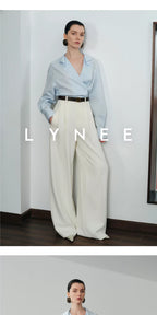 Wide-Leg Tailored Pants
