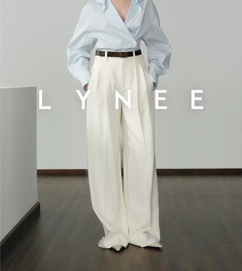 Wide-Leg Tailored Pants