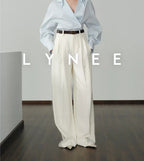 Wide-Leg Tailored Pants
