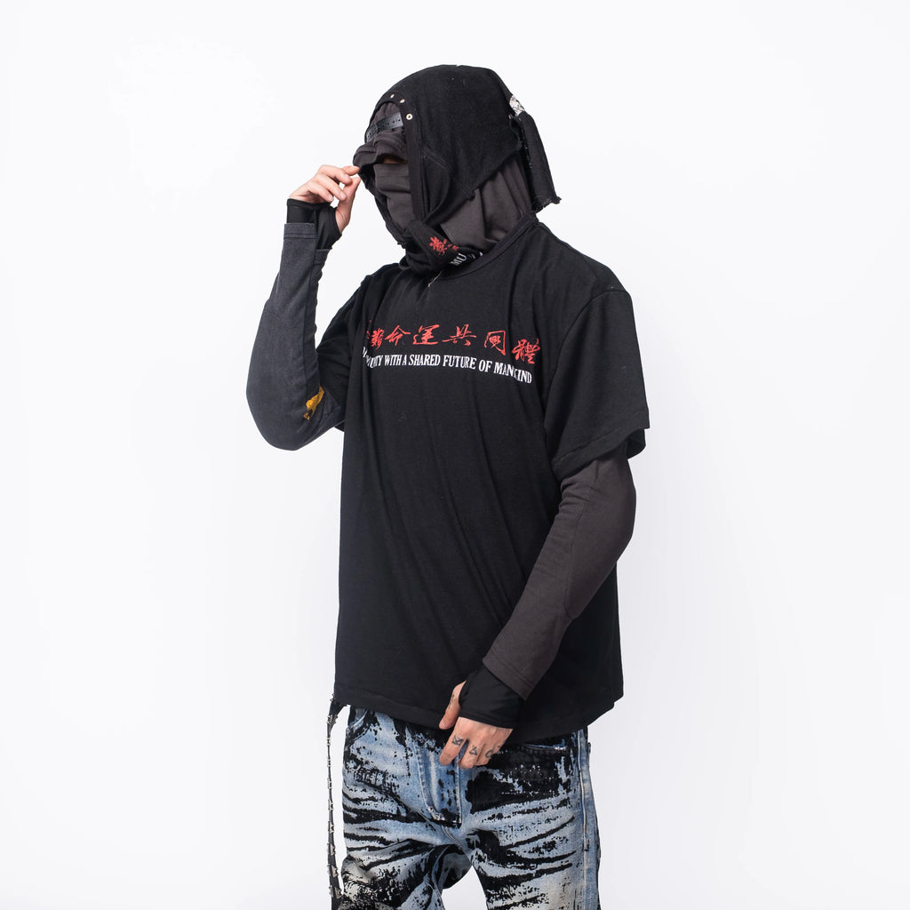 FVVO Punk Free Guys Graphic Print T-Shirt