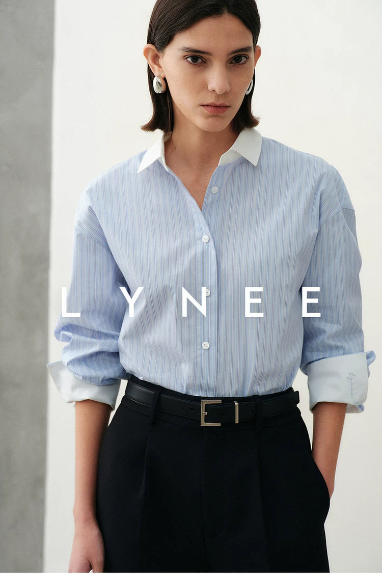 Striped Cotton Blend Shirt