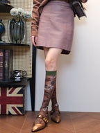 French Vintage Sheer Crew Socks
