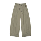 Loose Structured Panel Balloon Casual Pants