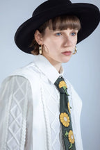 Vintage Handwoven Patchwork White Shirt