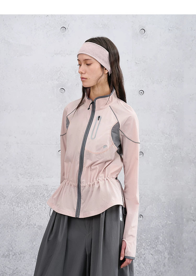 Summer Loose Mesh Stand Collar Lightweight Sun Protection Jacket
