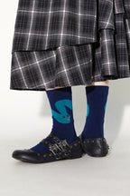 Multi-Color Geometric Animal Socks – Casual, Comfortable & Fun Crew Socks