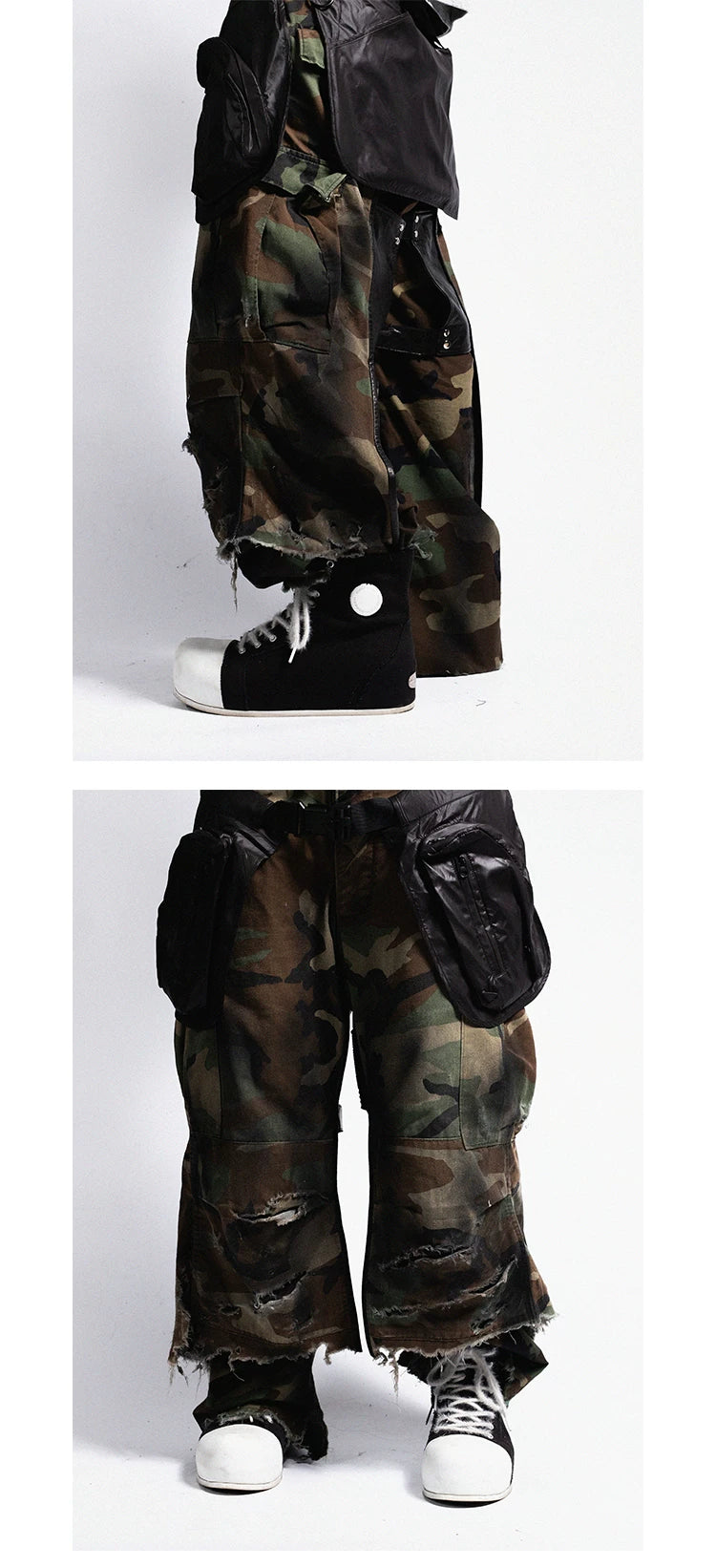 R/F 2.0 “Chaos NOISE” High-Top Canvas Sneakers