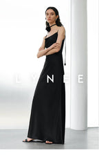 Silky Acetate Satin Slip Dress-Dress Length (Extended)