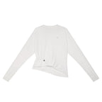 Loose Casual Asymmetrical Ruched T-Shirt