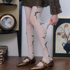 French Art-Inspired Stretch Tights