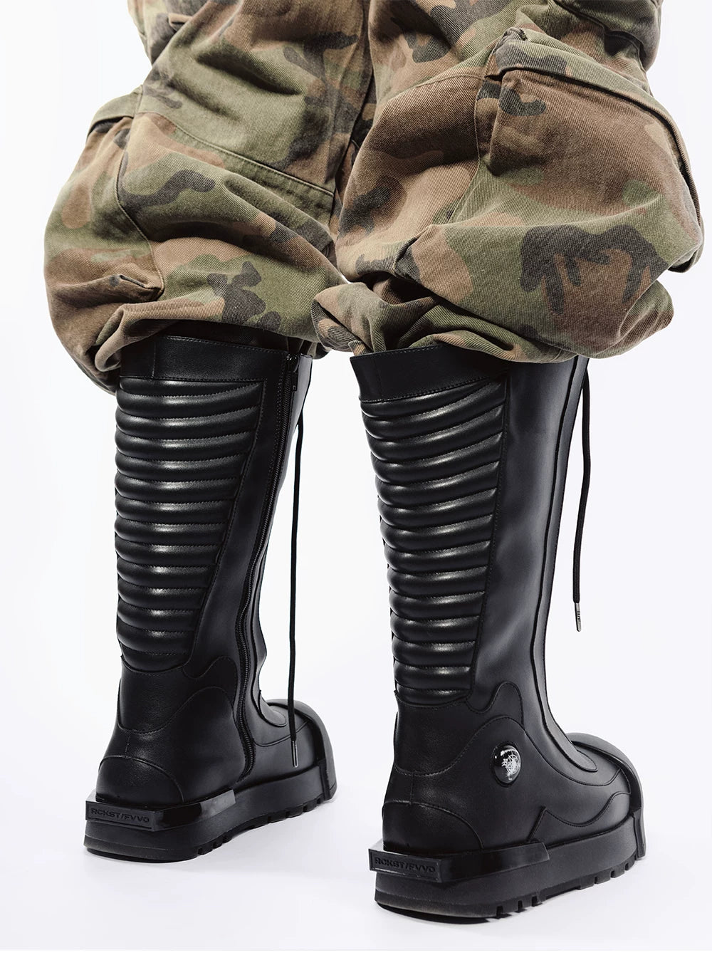 R/F “Ironclad Beetle” PU Leather Boots – Worn by CORTIS