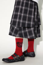 Multi-Color Geometric Animal Socks – Casual, Comfortable & Fun Crew Socks