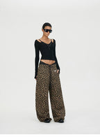 Faux Two-Piece Lace U-Neck Henley Layering Top
