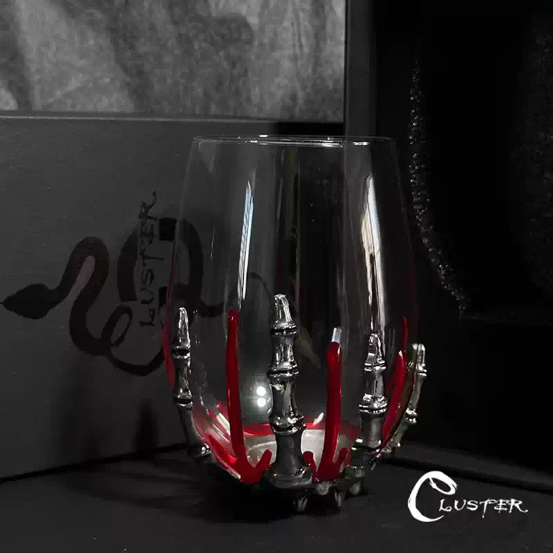 Bloody Ghost Hand Wine Glass