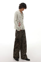 Horse Year Floral Jacquard Knit Cardigan