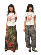 Punk Daffodil Floral Knit Slim Fit Crew Neck T-Shirt