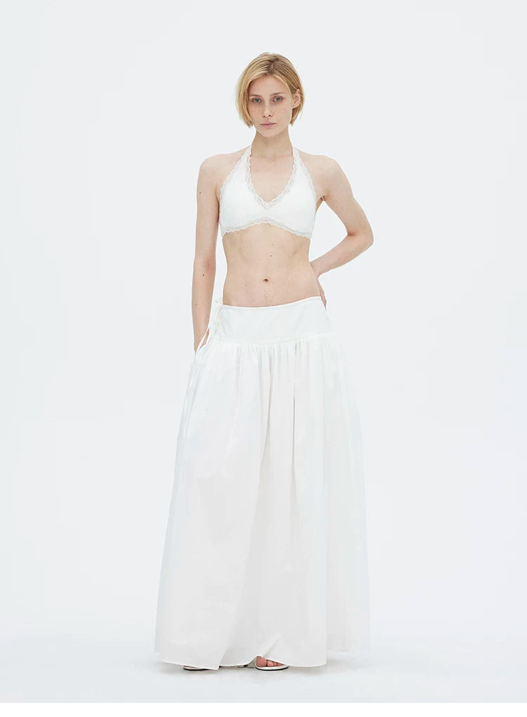 Lace Halter Triangle Bralette