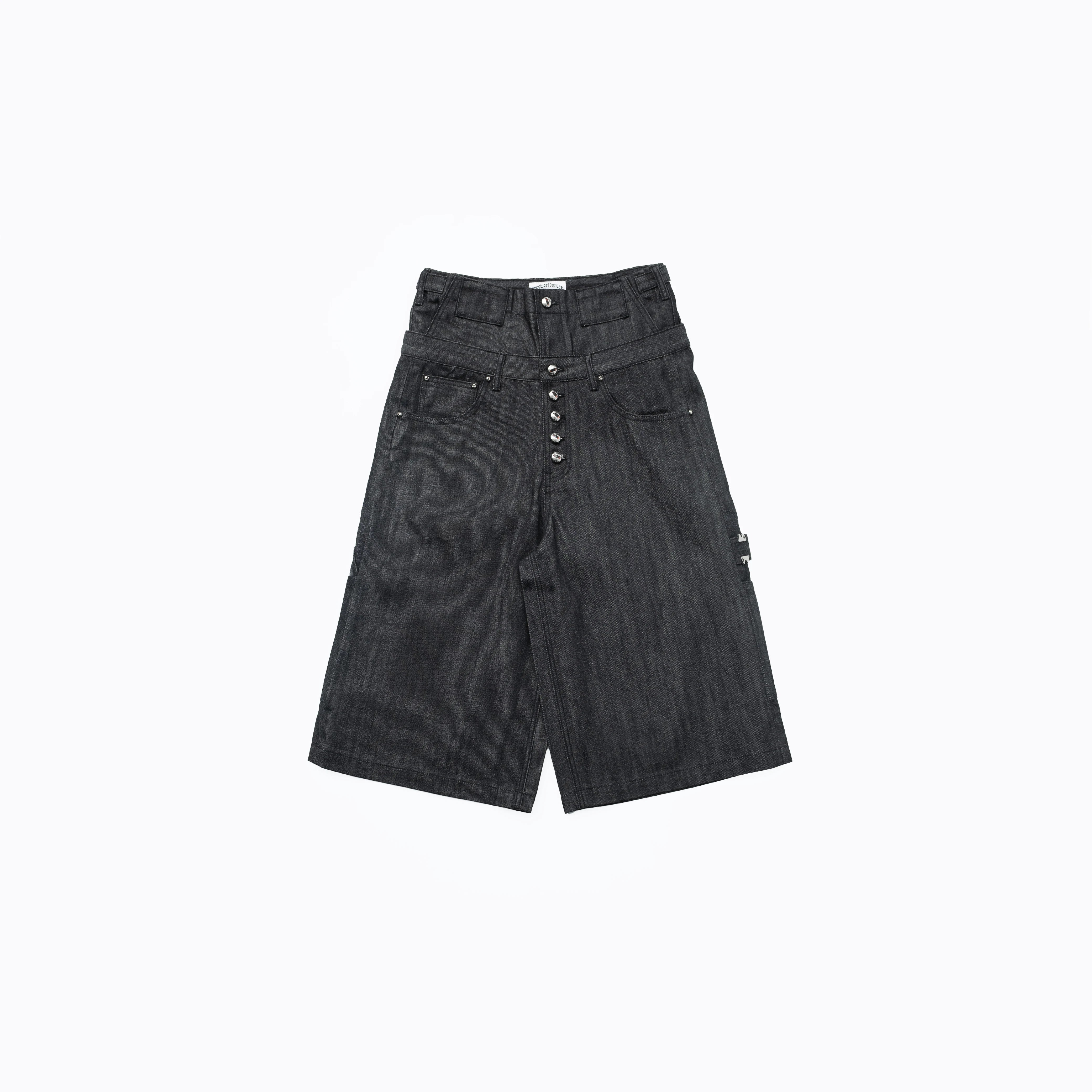FVVO PunkFreeGuys Patch & Stud Cropped Pants Main image