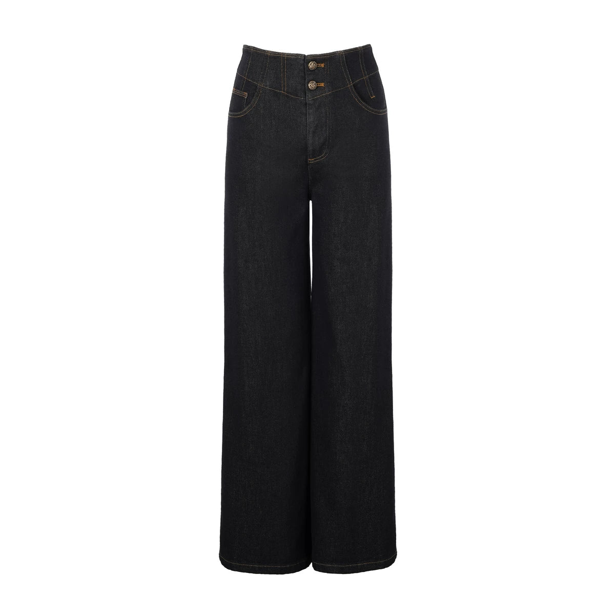 High-Waisted Wide-Leg Jeans