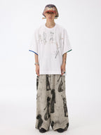 Glitch Style All-Over Puff Texture Bandana Cap