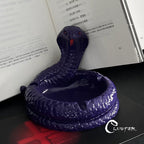 Dark Gothic Black & Red Serpent King Ashtray