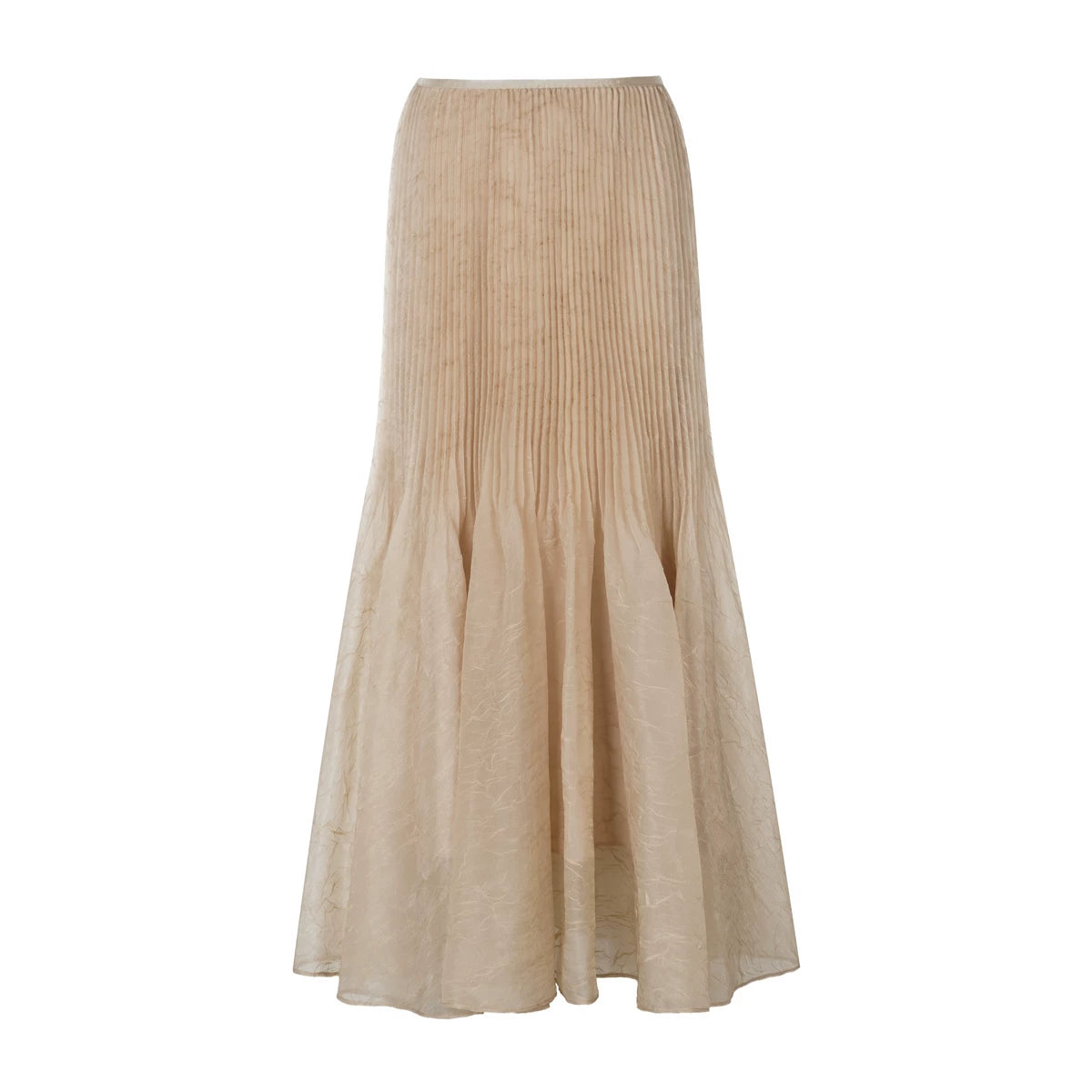 Pleated Mermaid Hem Midi Skirt Main image